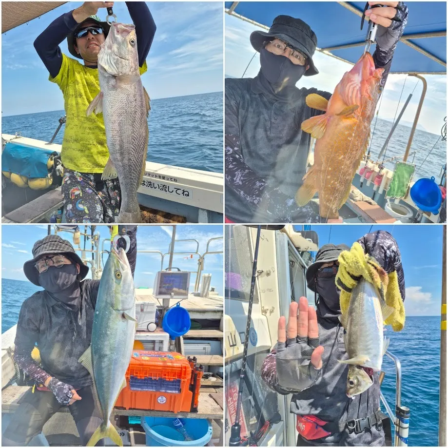 7/27 中鯵と青物と大ニベ。|瀬戸内・山口・周南【遊漁船直穂丸】